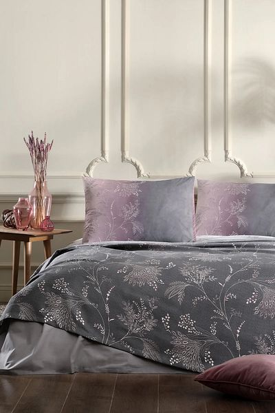 Özdilek Dıtsy Pique Set Single Purple