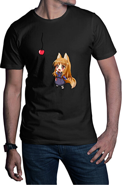 OEM Ανδρικό T-shirt Spice And Wolf Holo Anime Love Manga Chibi