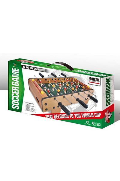 Flippy Football Table with Field, Flippy, with Short Legs, 6 Handles, Scoreboard