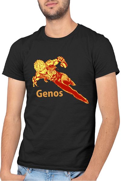 OEM Tricou barbati One-Punch Man Genos Robot Android Super Powers