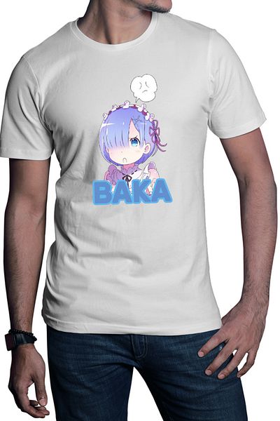 OEM Tricou barbati Re Zero REM Baka Tappei Nagatsuki Isekai Light Novel