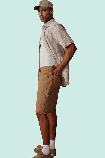 PayBuy Men's Denim Shorts Wide Leg Zipper Short Length Cotton Daily Use Summer Essential