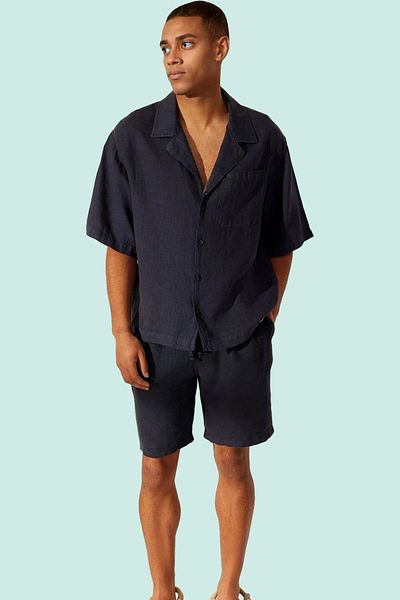 PayBuy Men's Regular Fit Linen Shorts Color Pipe Leg Is a Must-Have in Summer the Place Where Style Meets