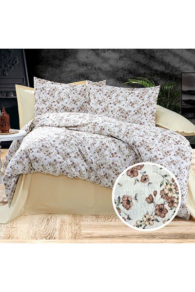 Pucioasa 100% Cotton Crepe Bed Linen (Crep42) - King Size