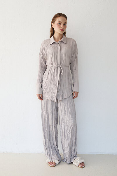 Melike Tatar Σετ πουκάμισο Crash Satin 32-3568