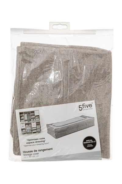 Five Simply Smart Orga Zipper Closure Rectangular Underbed Garment Bag