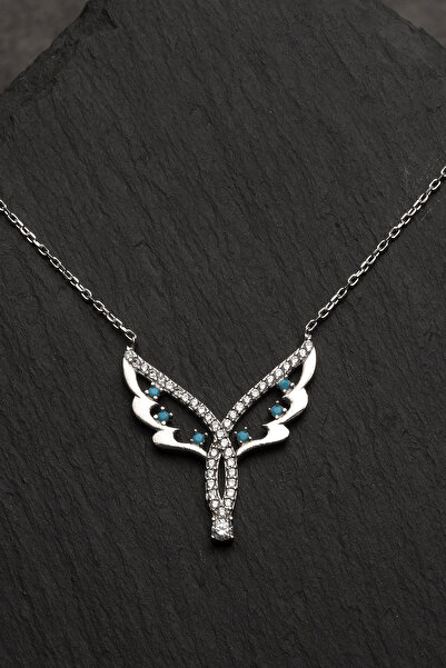 OTTOTESBİH Kadın 925 Ayar Gümüş Peri Kanadı Kolye