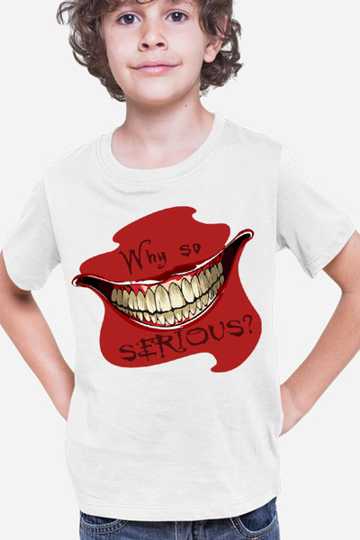 OEM Tricou copii Joker Why Serious Smile Horror