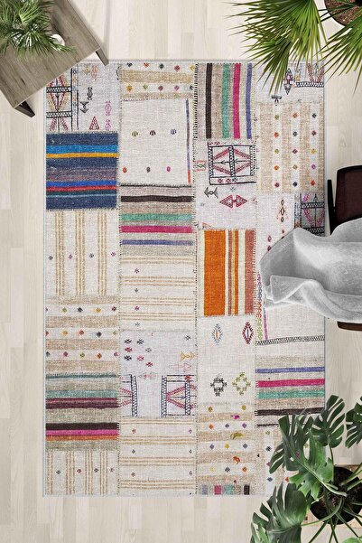 Monnhein Covor lavabil cu bază anti-alunecare – Covor modern cu imprimare dig...