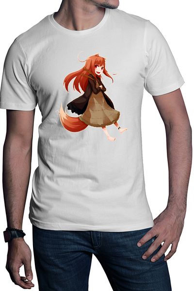 OEM Men's T-shirt Spice And Wolf Holo Fantasy Anime Medieval