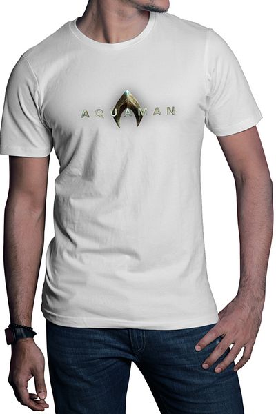OEM Men's T-shirt Aquaman Logo DC Comics Warner Bros