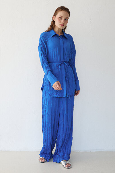 Melike Tatar Σετ πουκάμισο Crash Satin 32-3568