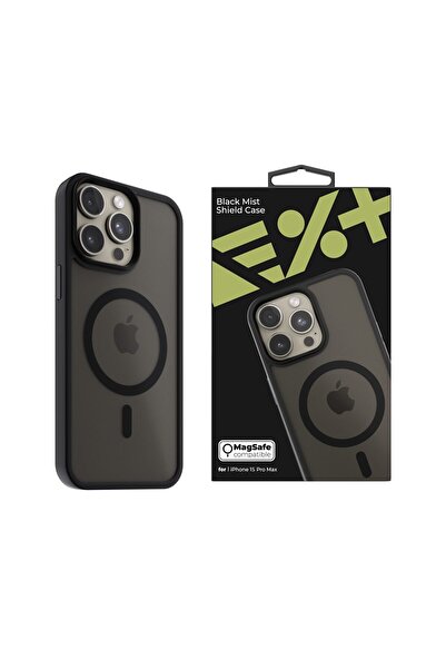 NEXT ONE NOA MagSafe Protective Case for iPhone 15 Pro Max, Black Mist