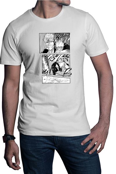 OEM Men's T-shirt Bleach Ichigo Manga Katana Attack