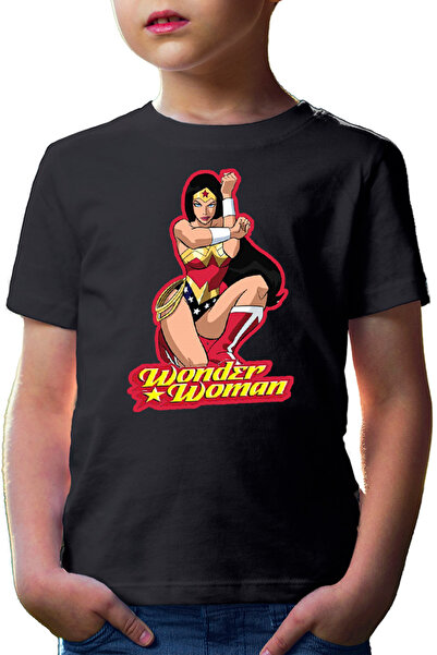 OEM Tricou copii Wonder Woman Red Lady Cartoon English Power Star