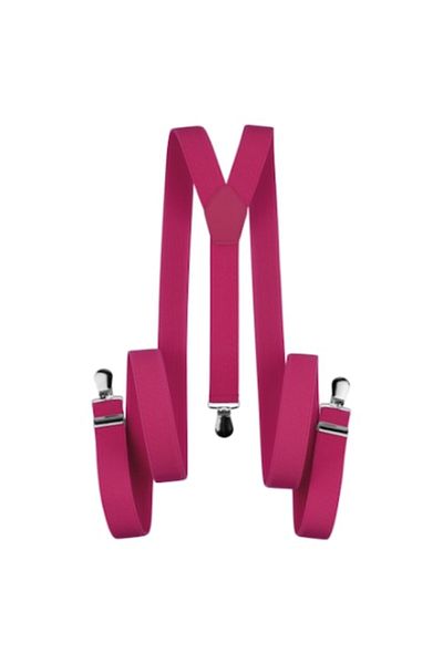 OEM Bretele dama, inchizatori metalice, 1,5 cm, Fucsia