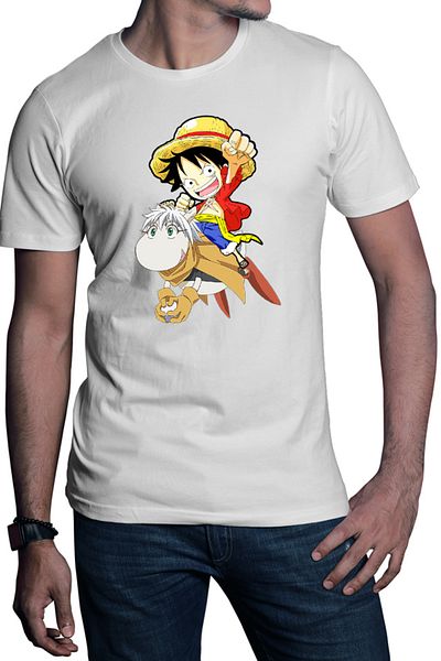 OEM Men's T-shirt Hoshin Engi Sibuxiang Lufy One Piece Cute Animal Boruto