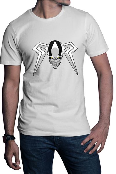 OEM Men's T-shirt Bleach Skull Anime Drawings Kage Otaku Level