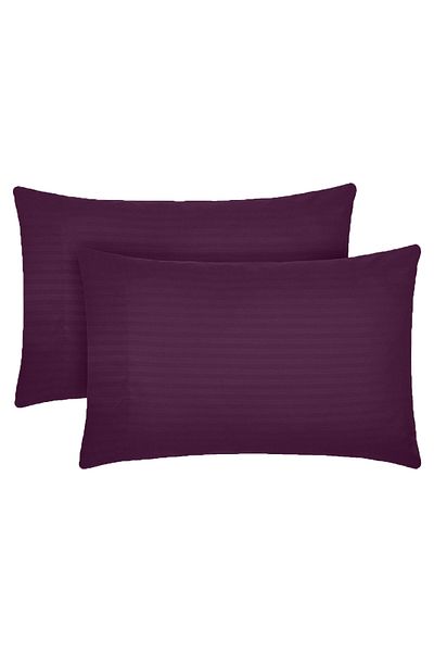 Five Store Set 2 huse perna din damasc, densitate 130 g/mp, Mov, 70/70cm