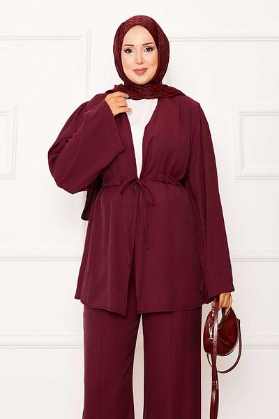 EBRUTESETTÜR Kimono Double Set with Tunnel Belt