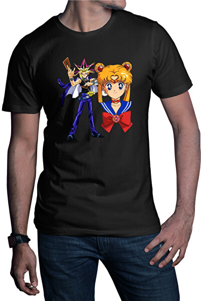 OEM Ανδρικό T-shirt Yu Gi Oh Mutou Sailor Moon Duel Links Anime