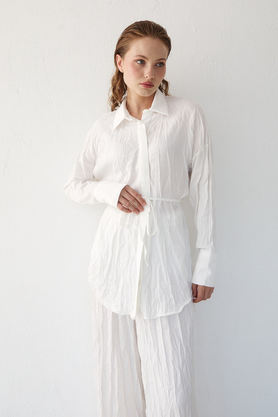 Melike Tatar Σετ πουκάμισο Crash Satin 32-3568