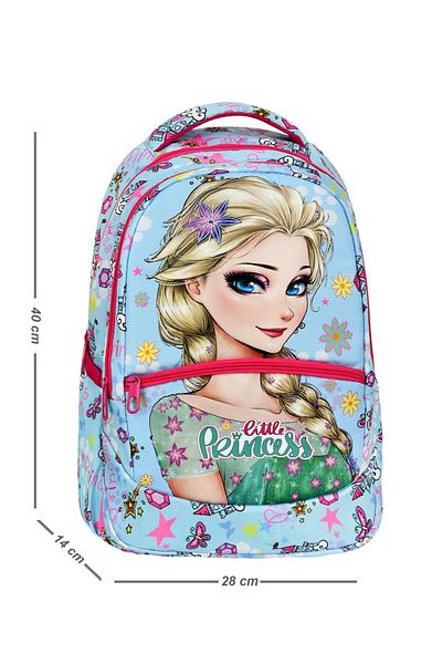 Çanta Trend Geantă de școală Frozen din 3 piese pentru școala primară cu model, nutriție pentru fete și suport pentru stilou
