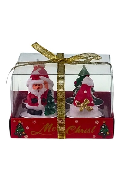 OEM Set of Four Christmas Wax Candle Figurines