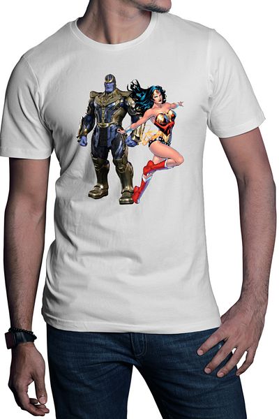 OEM Men's T-shirt Thanos Wonder Woman Hero Villian Star