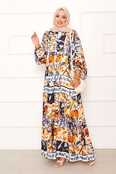 EBRUTESETTÜR Floral print viscose dress
