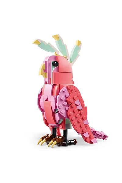TOYFEST ليغو كرياتور 3 في 1 حيوانات برية: فلامنغو وردي