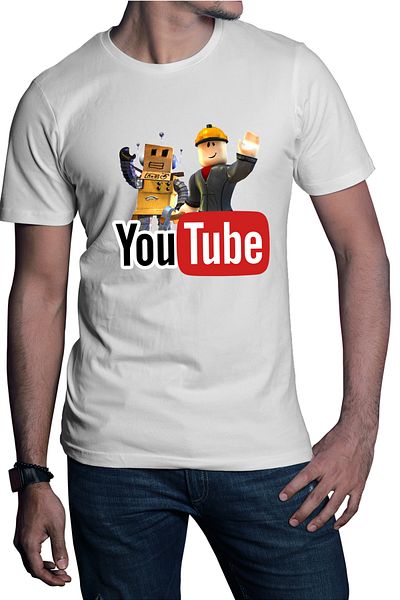 OEM Men's T-shirt Roblox Youtube Creator Online Video Game