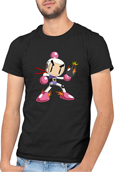 OEM Ανδρικό T-shirt Bomberman Angry Japanese Multiplayer