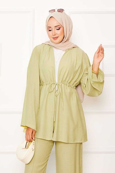EBRUTESETTÜR Kimono Double Set with Tunnel Belt