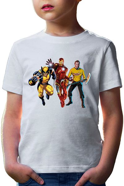 OEM Tricou copii Ironman Star Trek Wolverine Universe DC