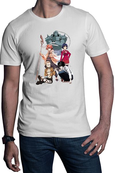OEM Men's T-shirt UQ Holder Negi Orte Connie Attack on Titan Death Note