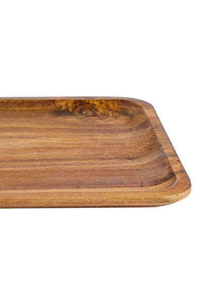 Bien Servi Eco-Friendly Durable Acacia Wood Rectangular Serving Plate 30 x 22cm