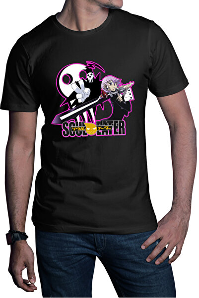 OEM Ανδρικό T-shirt Soul Eater Death The Kid Crona Ψυχική Anime Κωμωδία
