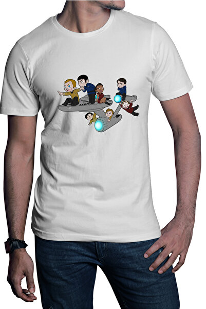 OEM Tricou barbati Star Trek Kirk Spock Enterprise Timeline