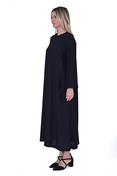Invee Rochie cu mâneci balon NEGRU