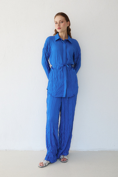 Melike Tatar Σετ πουκάμισο Crash Satin 32-3568