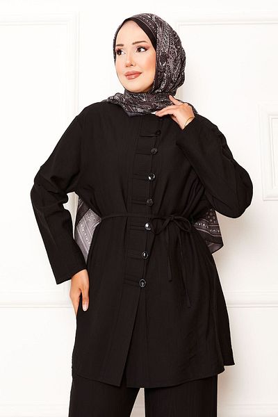 EBRUTESETTÜR Front Brit Detailed Waistband Double Set with Lace-Up