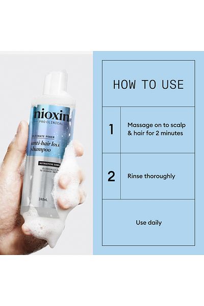 Nioxin Șampon Ultimate Power împotriva căderii părului, 475 ml