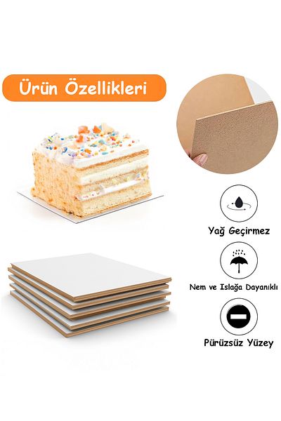 Artavessa 5 τεμάχια λευκό MDF βάση τούρτας και διακοσμητικό πάνελ MDF πολλαπλών χρήσεων