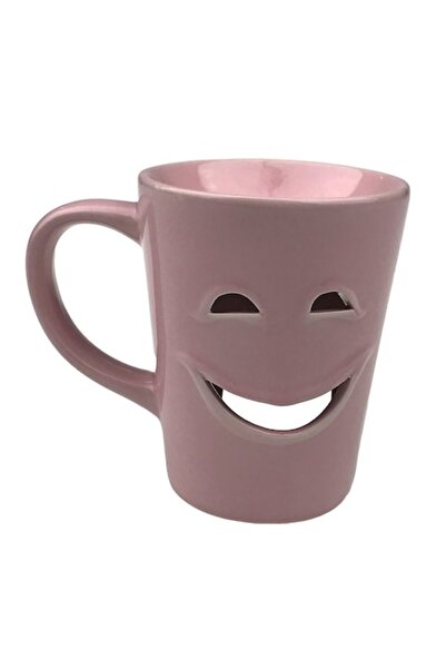 OEM Ceramic Candle, Mug Model, 8x10cm, Pink