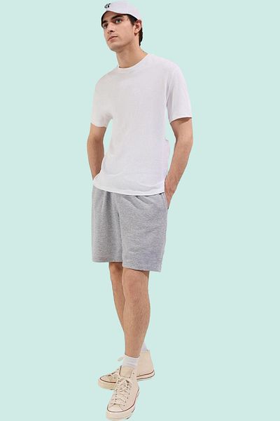 PayBuy Men's Melange Oversize Shorts Wide Cut Comfortable Casual Sports Weekend Summer Indispensable