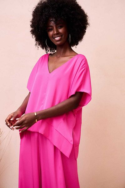 Blue Shadow Cigar Bs Women's Blouse Fuchsia