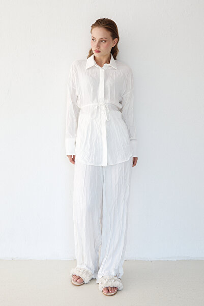 Melike Tatar Σετ πουκάμισο Crash Satin 32-3568