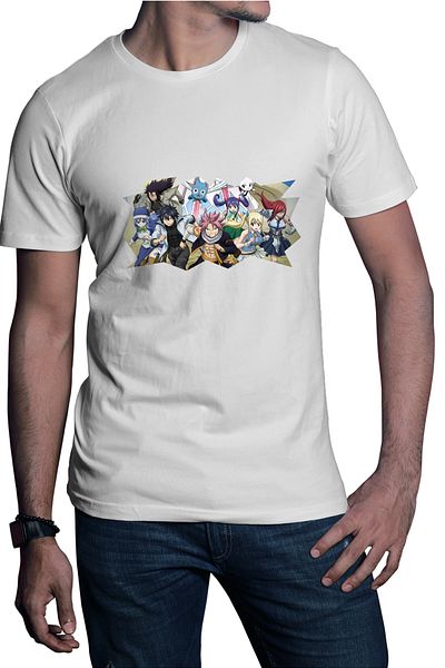 OEM Tricou barbati Fairy Tail Fantasy Anime Manga Natsu Dragneel