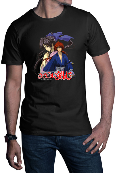 OEM Tricou barbati Rurouni Kenshin Kaori Couple Anime Monster